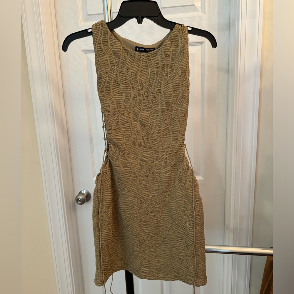 Shein lace up dress